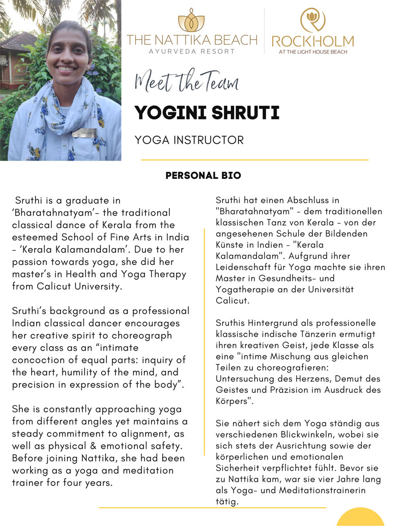 Meet The Team Yogini Sruthi