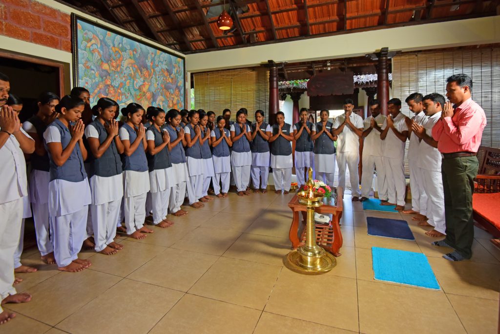 Team members prayer before Treatment starts