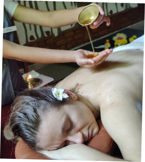 ayurvedic oil massage first session content